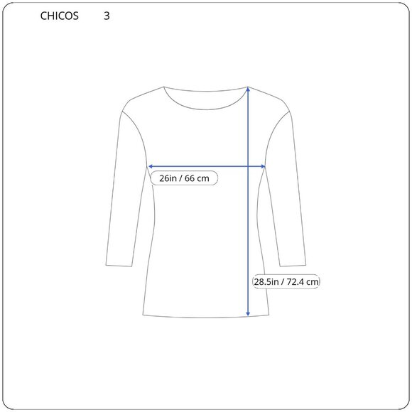 Chicos Womens Top 3 Standard Extra Large 3/4 Sleeve Pink Tie Dye TIE7E - Picture 2 of 9